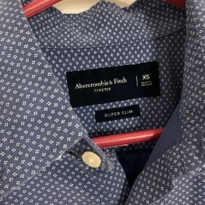 Abercrombie & Fitch xs stretch super slim button down dress shirt
